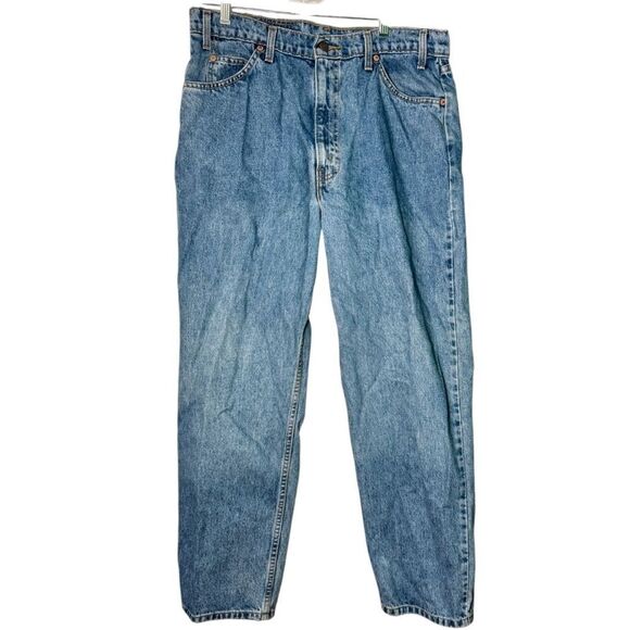Vintage Levis 550 Orange Tab Relaxed Fit Light Wash Y2K Skater Cotton Mens 36x30 - Picture 1 of 4